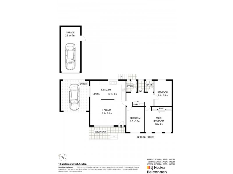 12 Mollison Street, Scullin ACT 2614 Floorplan
