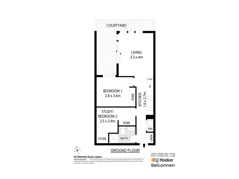 45/3 Nevertire Street, Lawson ACT 2617 Floorplan