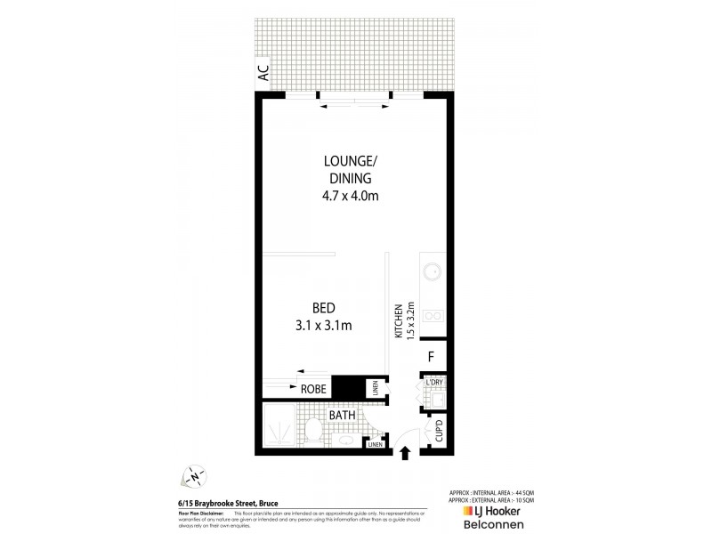 6/15 Braybrooke Street, Bruce ACT 2617 Floorplan