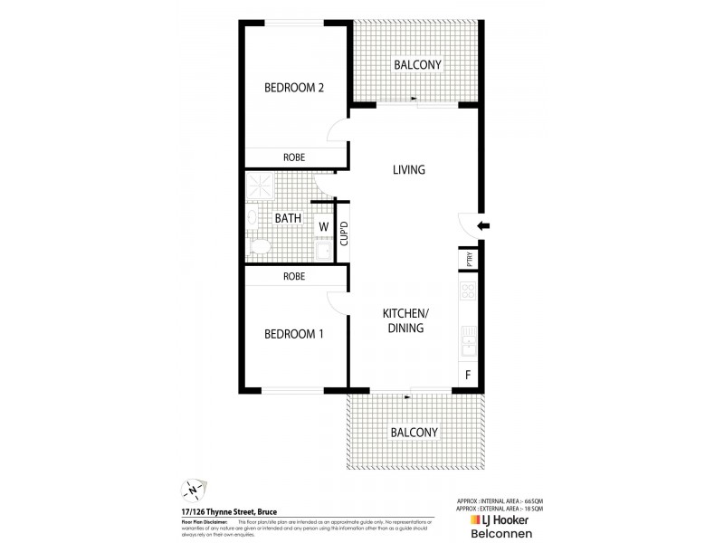 17/126 Thynne Street, Bruce ACT 2617 Floorplan