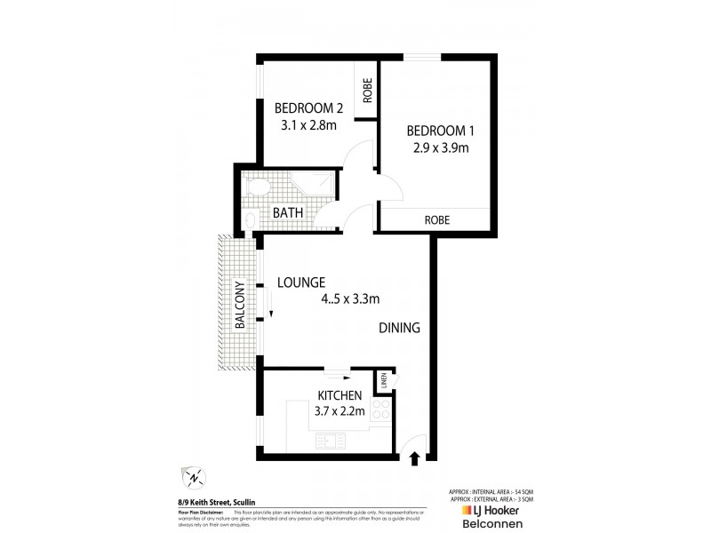 8/9 Keith Street, Scullin ACT 2614 Floorplan