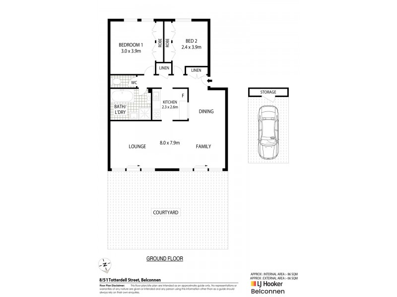 8/51 Totterdell Street, Belconnen ACT 2617 Floorplan