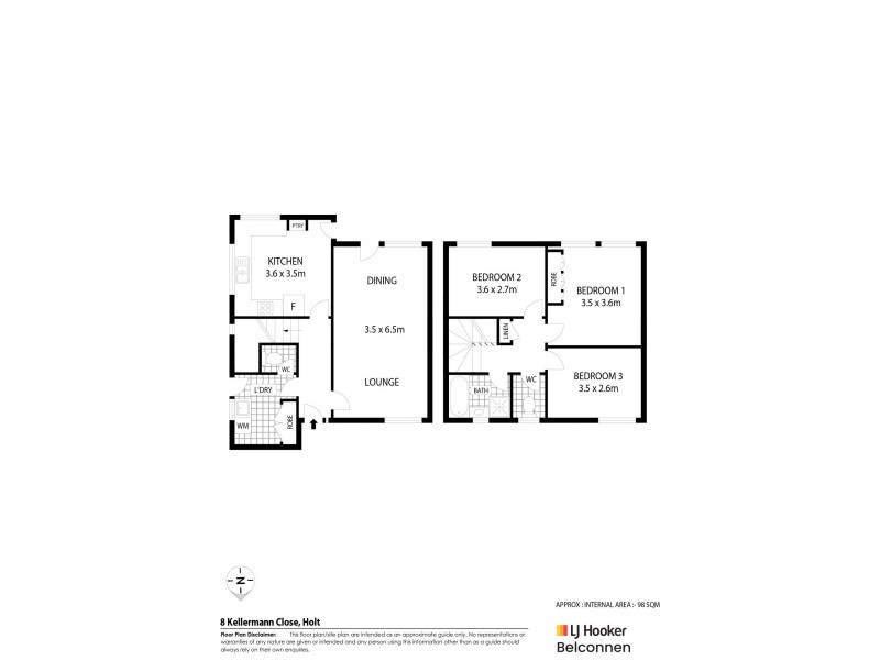 8 Kellermann Close, Holt ACT 2615 Floorplan
