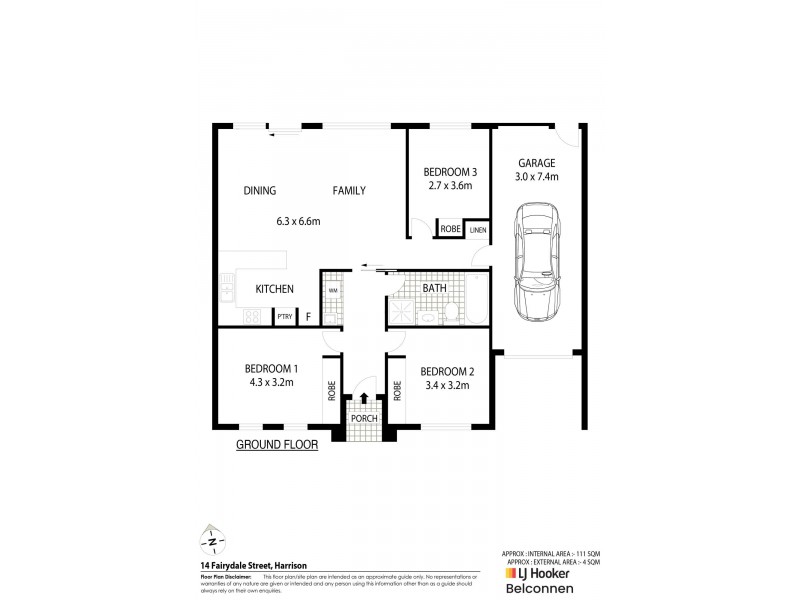14 Fairydale Street, Harrison ACT 2914 Floorplan
