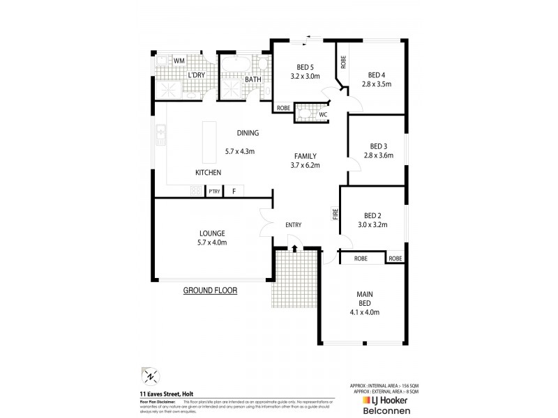 11 Eaves Street, Holt ACT 2615 Floorplan