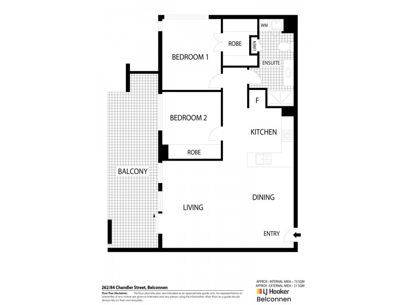 262/84 Chandler Street, Belconnen ACT 2617 Floorplan