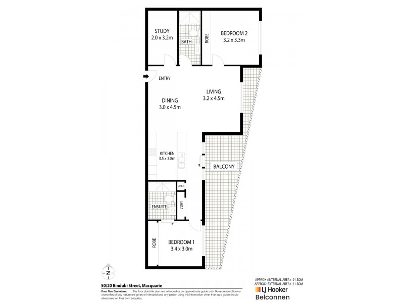 50/20 Bindubi Street, Macquarie ACT 2614 Floorplan