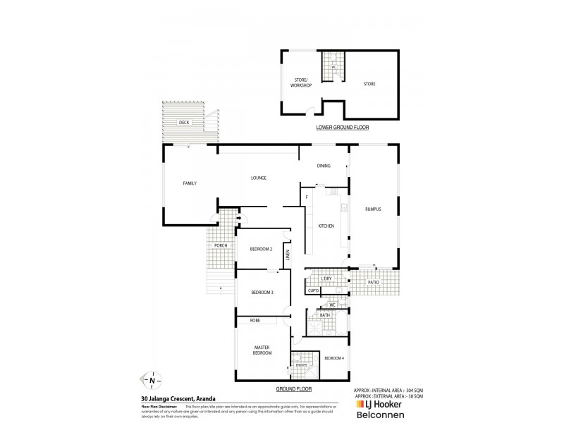 30 Jalanga Crescent, Aranda ACT 2614 Floorplan