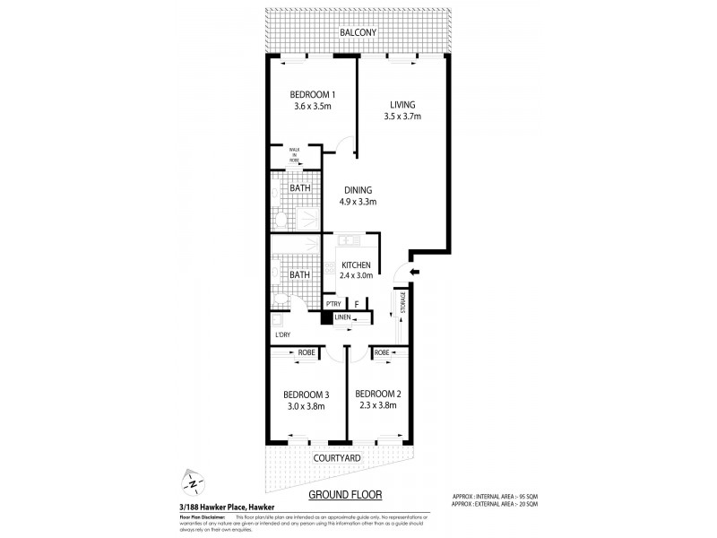 3/188 Hawker Place, Hawker ACT 2614 Floorplan