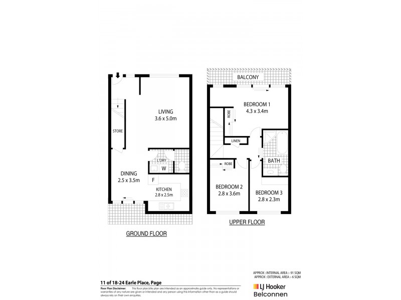 11/18 Earle Place, Page ACT 2614 Floorplan