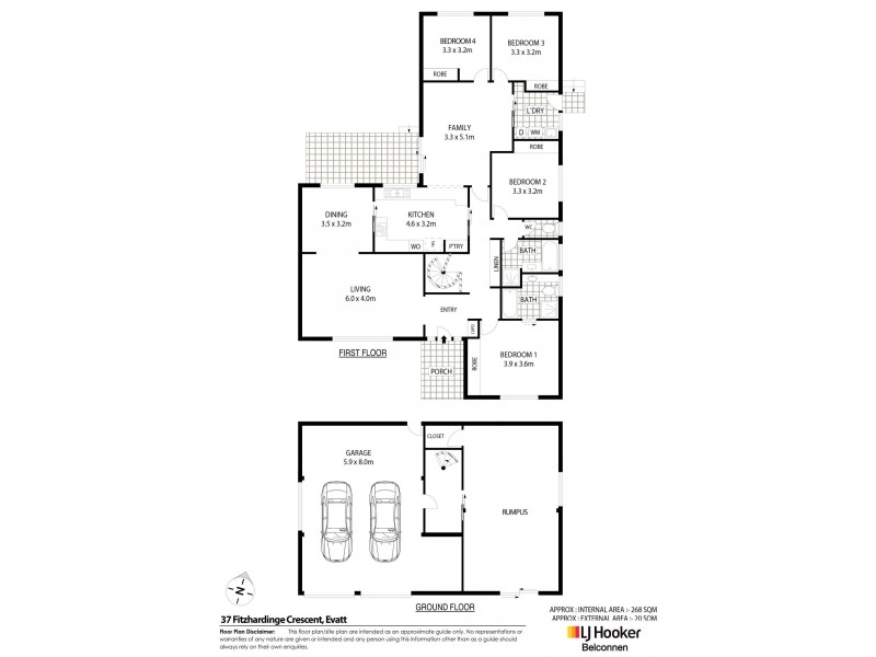 37 Fitzhardinge Crescent, Evatt ACT 2617 Floorplan