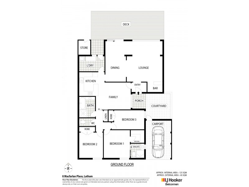8 Macfarlan Place, Latham ACT 2615 Floorplan