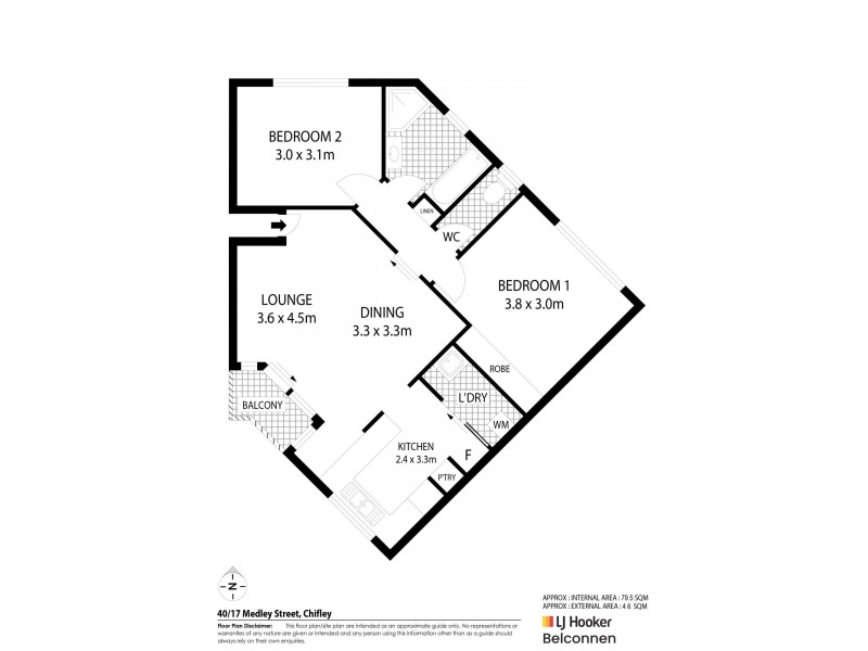 40/17 Medley Street, Chifley ACT 2606 Floorplan