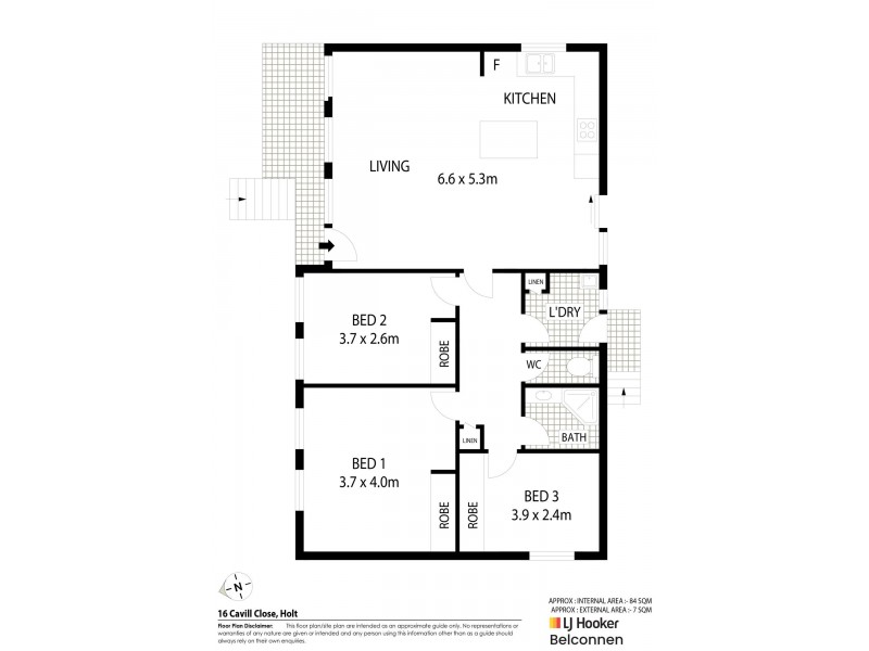 16 Cavill Close, Holt ACT 2615 Floorplan