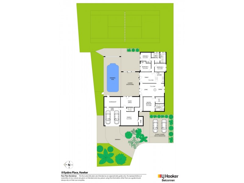 8 Kyabra Place, Hawker ACT 2614 Floorplan