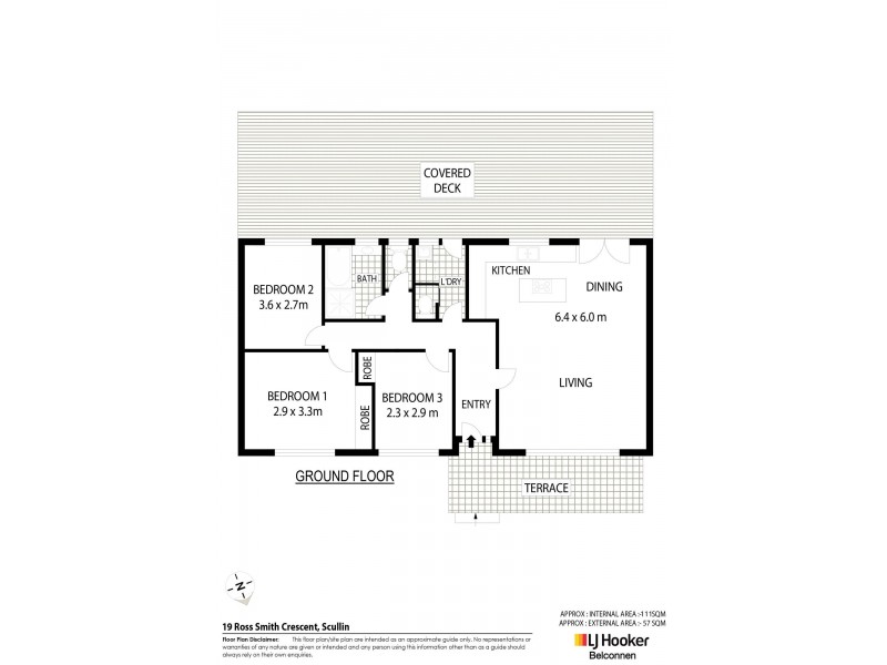 19 Ross Smith Crescent, Scullin ACT 2614 Floorplan