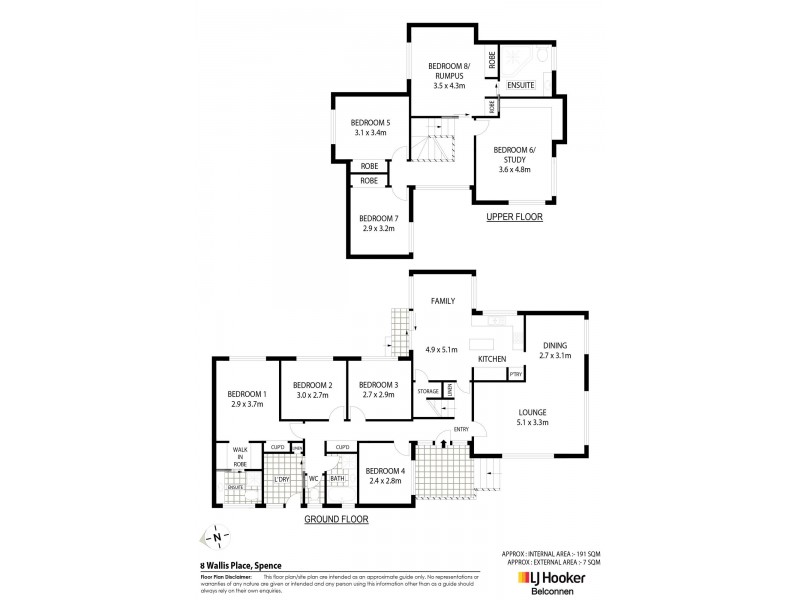 8 Wallis Place, Spence ACT 2615 Floorplan