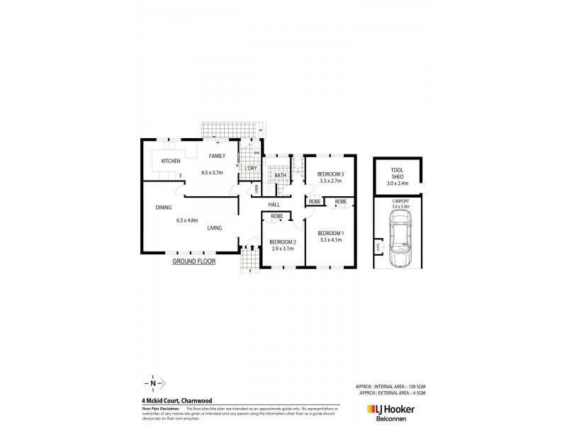 4 Mckid Court, Charnwood ACT 2615 Floorplan
