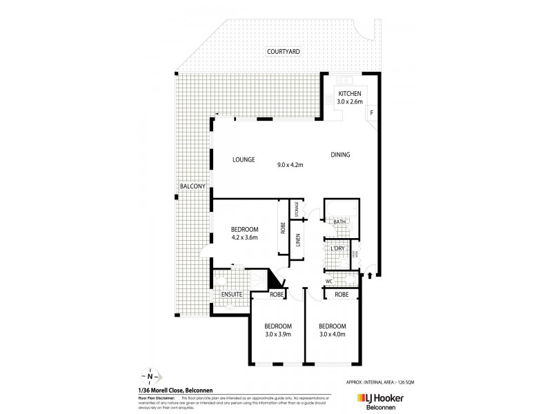 1/36 Morell Close, Belconnen ACT 2617 Floorplan