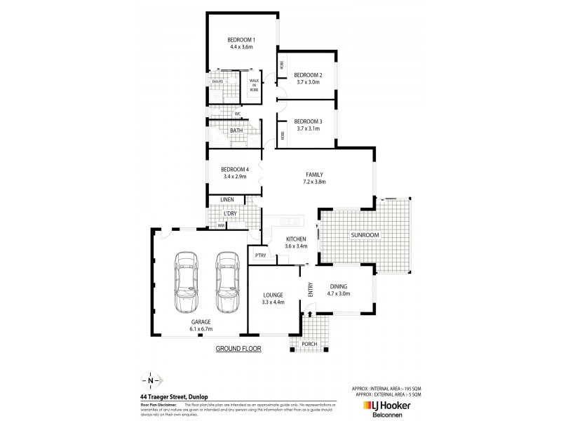 44 Traeger Street, Dunlop ACT 2615 Floorplan