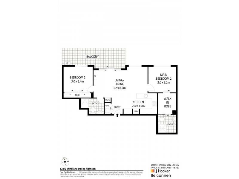 122/2 Windjana Street, Harrison ACT 2914 Floorplan
