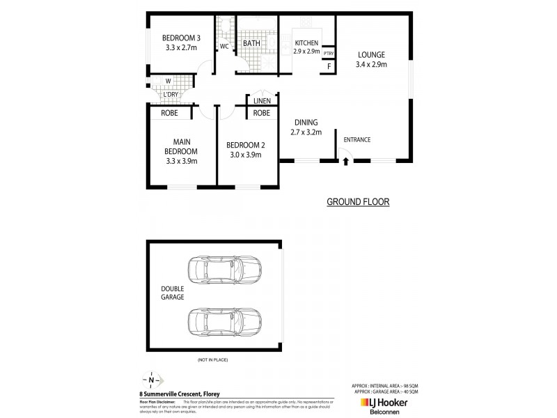 8 Summerville Crescent, Florey ACT 2615 Floorplan