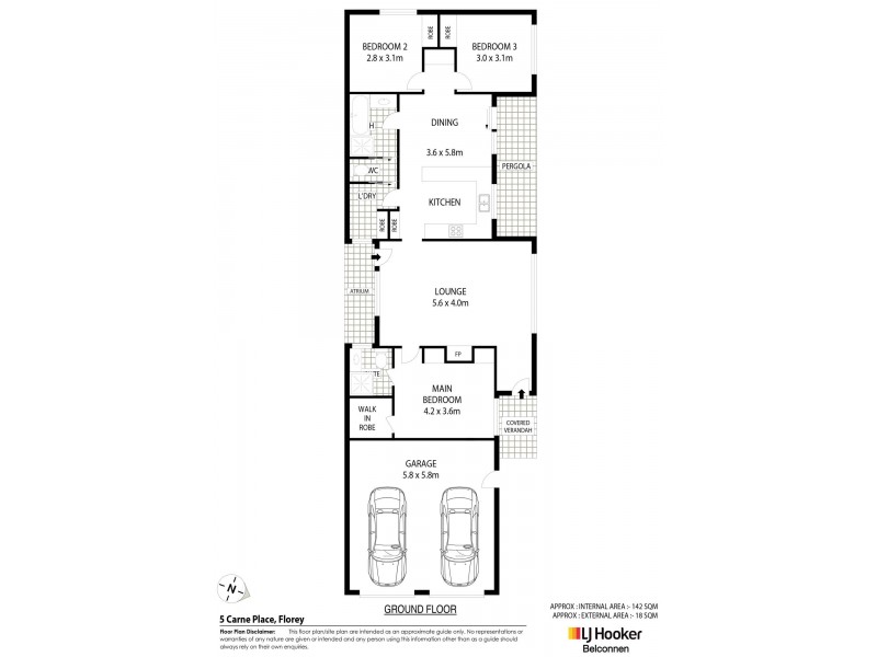 5 Carne Place, Florey ACT 2615 Floorplan