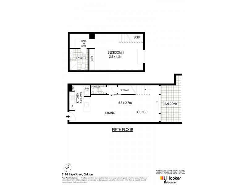 513/8 Cape Street, Dickson ACT 2602 Floorplan