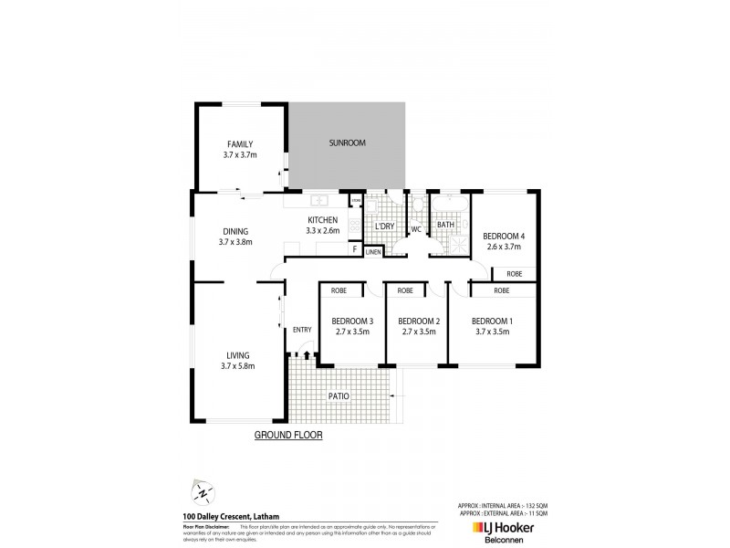 100 Dalley Crescent, Latham ACT 2615 Floorplan