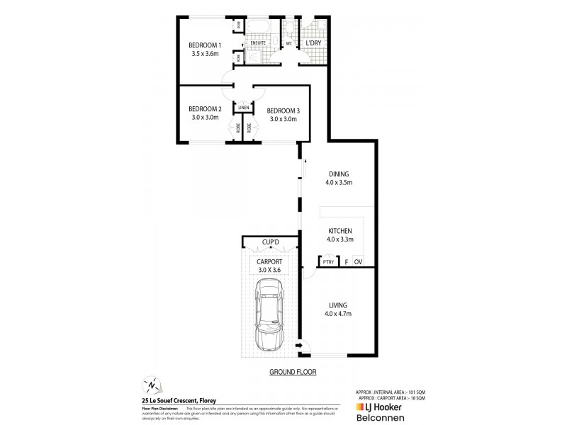 25 Le Souef Crescent, Florey ACT 2615 Floorplan