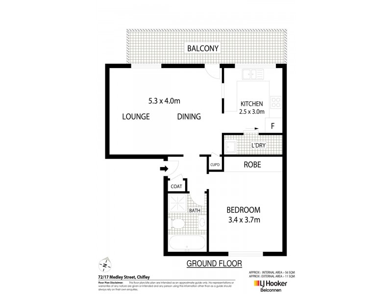 72/17 Medley Street, Chifley ACT 2606 Floorplan
