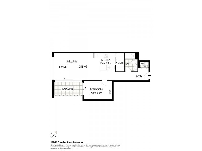 192/41 Chandler Street, Belconnen ACT 2617 Floorplan