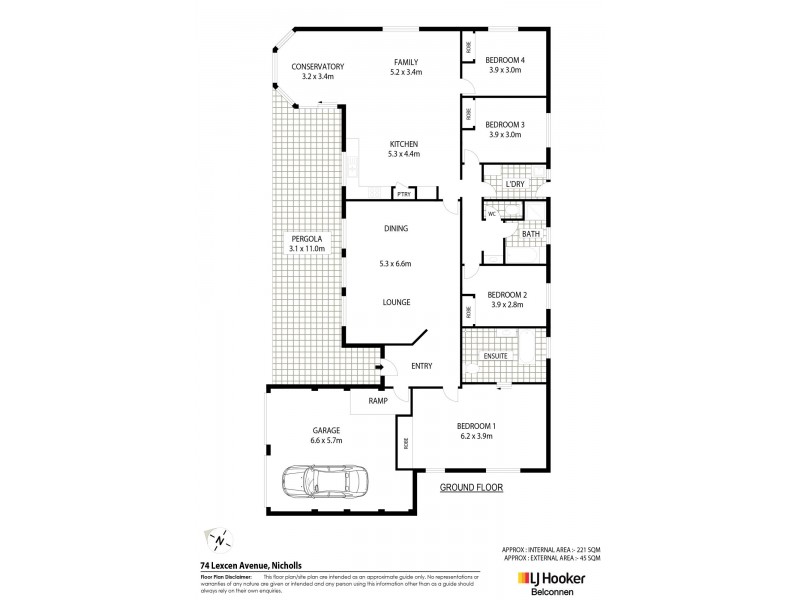 74 Lexcen Avenue, Nicholls ACT 2913 Floorplan