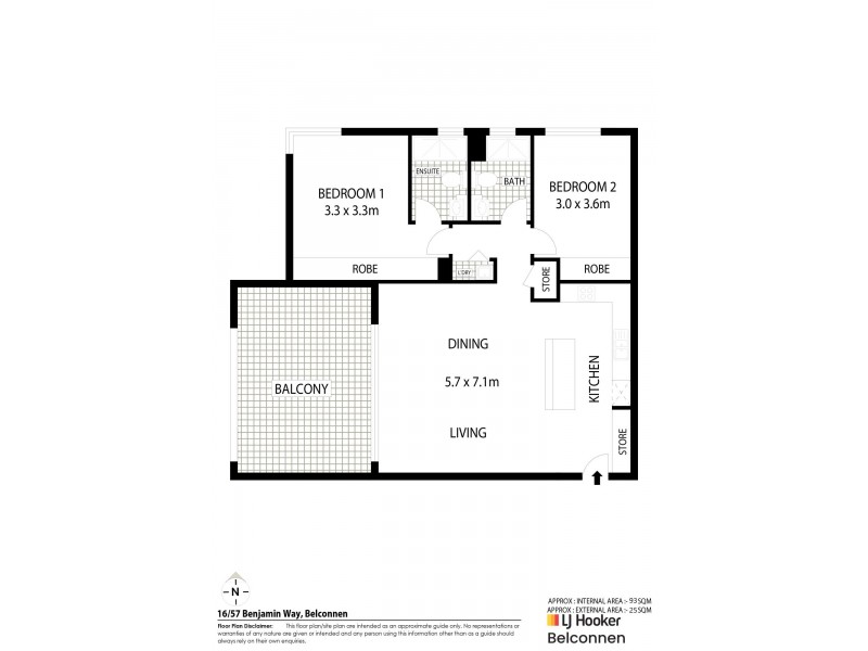 16/57 Benjamin Way, Belconnen ACT 2617 Floorplan