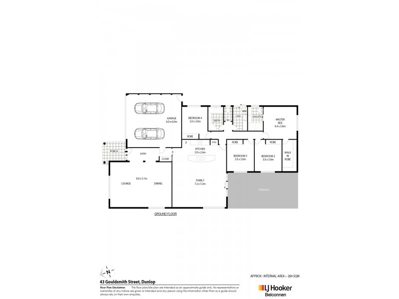 43 Gouldsmith Street, Dunlop ACT 2615 Floorplan