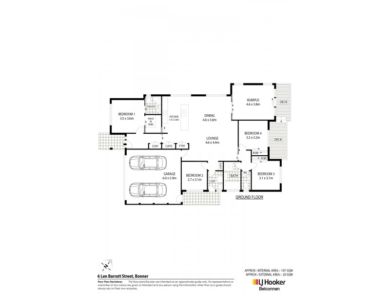 6 Len Barratt Street, Bonner ACT 2914 Floorplan