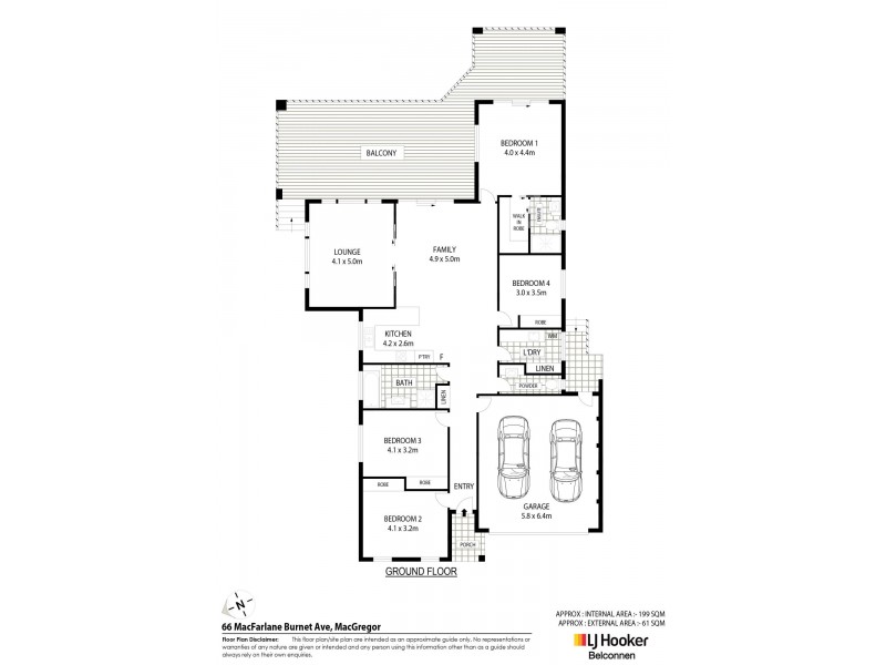 66 Macfarlane Burnet Avenue, Macgregor ACT 2615 Floorplan
