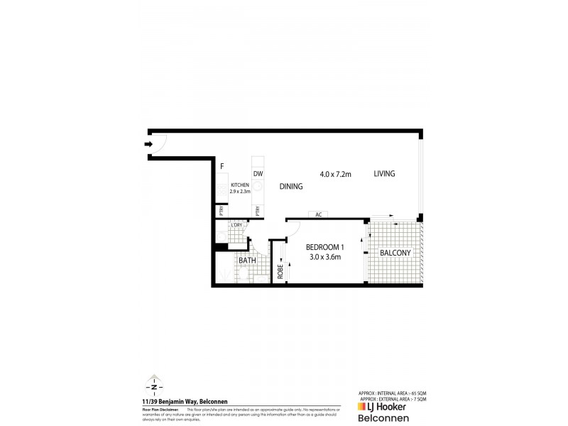 11/39 Benjamin Way, Belconnen ACT 2617 Floorplan