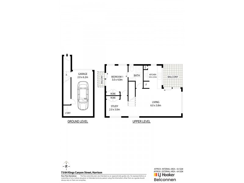73/64 Kings Canyon, Harrison ACT 2914 Floorplan