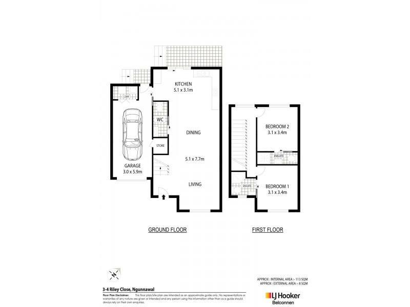 3/4 Riley Close, Ngunnawal ACT 2913 Floorplan