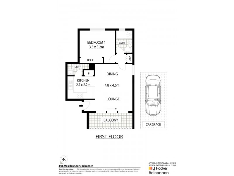 3/26 Moulden Court, Belconnen ACT 2617 Floorplan