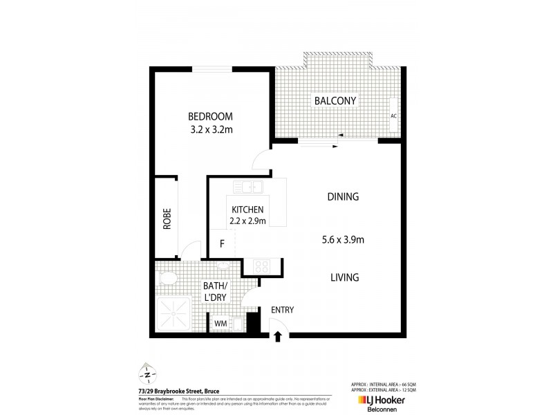 73/29 Braybrooke Street, Bruce ACT 2617 Floorplan