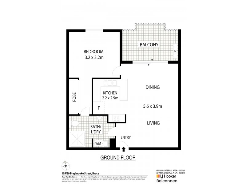 105/29 Braybrooke Street, Bruce ACT 2617 Floorplan
