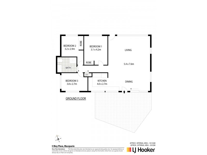 5 Moy Place, Macquarie ACT 2614 Floorplan