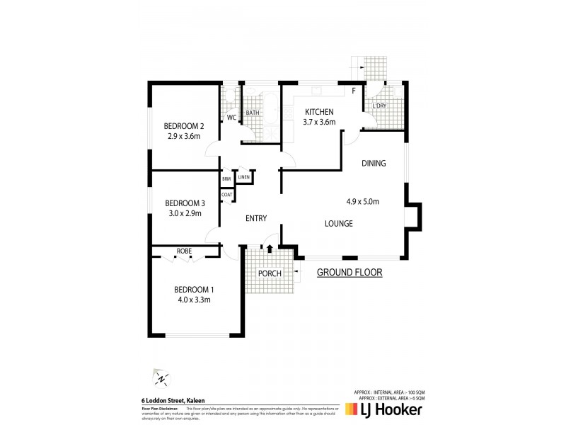 6 Loddon Street, Kaleen ACT 2617 Floorplan