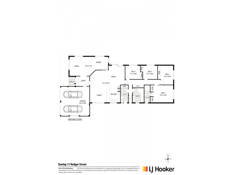 11 Hedger Street, Dunlop ACT 2615 Floorplan
