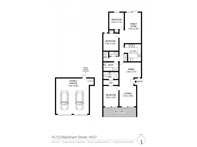 41/23 Blackham Street, Holt ACT 2615 Floorplan