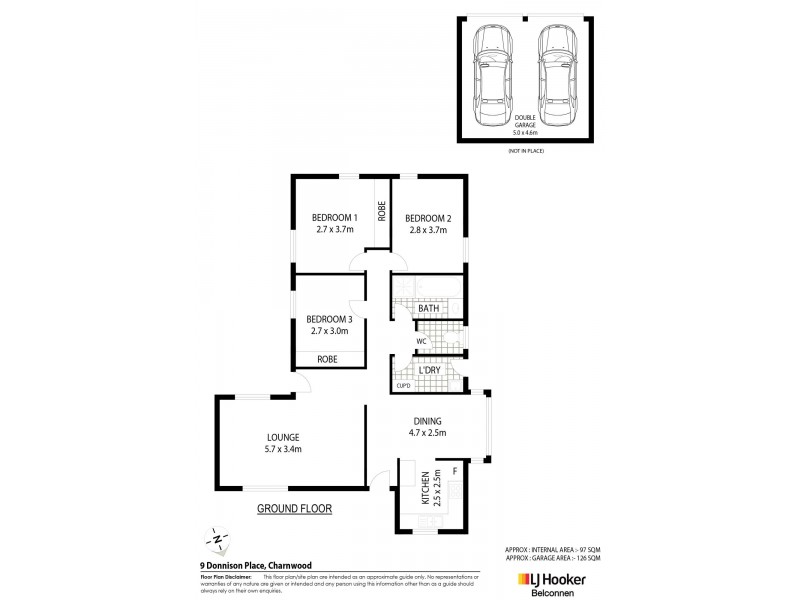 9 Donnison Place, Charnwood ACT 2615 Floorplan