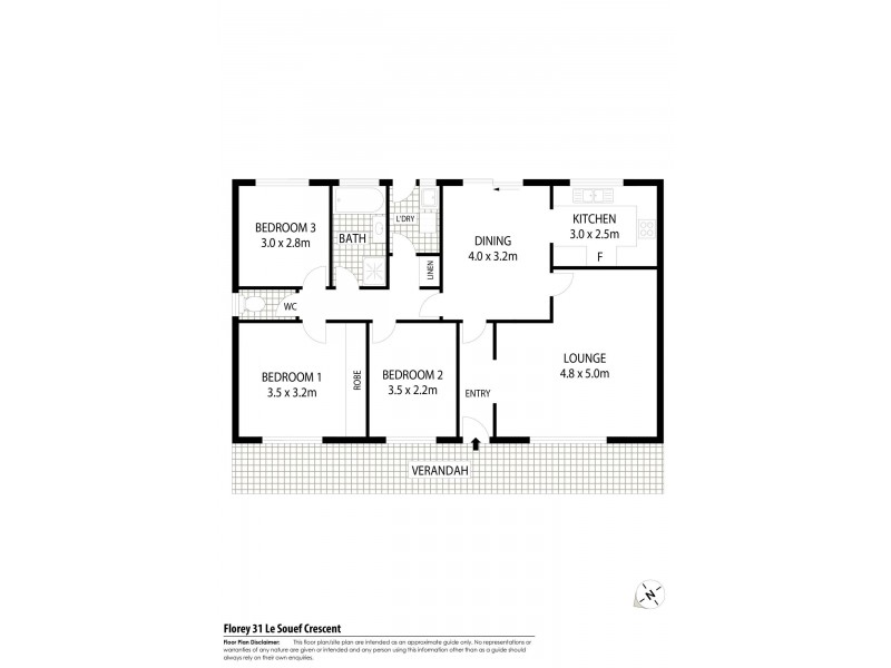 31 Le Souef Crescent, Florey ACT 2615 Floorplan
