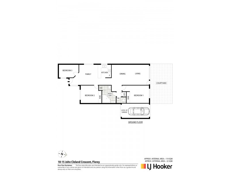 18/15 John Cleland Crescent, Florey ACT 2615 Floorplan